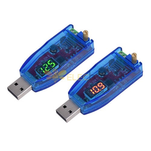 5V bis 12V 24V Spannungsanzeige USB-Boost-Modul 1-24V einstellbares 3W Desktop-Netzteil