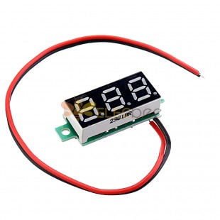 5pcs 0.28 pouces deux fils 2.5-30V affichage rouge numérique voltmètre cc compteur de tension réglable