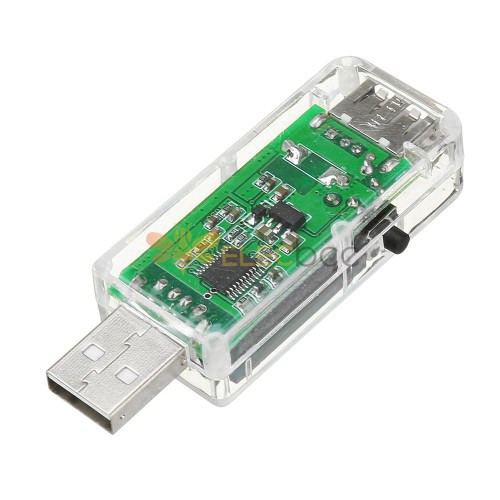 5 pièces 12 en 1 testeur USB Transparent DC voltmètre numérique ampèremètre  détecteur batterie externe chargeur