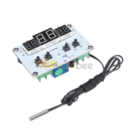 5 uds 12V XH-W1400 termostato Digital chasis integrado tres pantalla controlador de temperatura tablero de Control