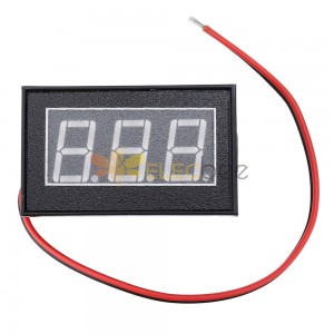 5 pièces rouge DC2.5-30V affichage LCD compteur de tension numérique étanche à la poussière 0.56 pouces LED Tube numérique
