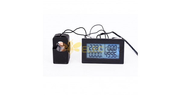 6 In 1 Ac60 500v 100a Three Phase Ac Voltage Ammeter Blue Backlight