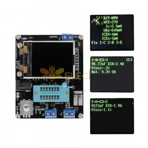 GM328A LCD Transistör Test Cihazı Diyot ESR Metre PWM Dalga Jeneratörü Lehimli Modül