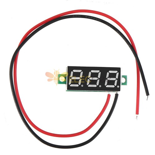 Mini voltmètre numérique à LED de 0,28 pouces, 2 fils DC 2,5V - 30V, A