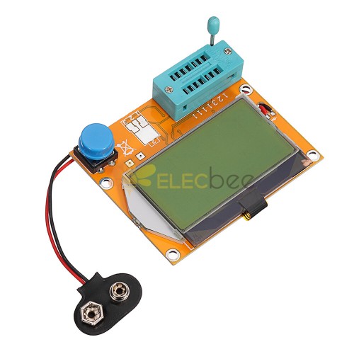 Geekcreit® LCR-T4 12864 LCD grafico transistor tester capacità di  resistenza ESR misuratore SCR