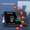 KWS-DC200 0-200V 0-100A DC Digital Display Voltage and Current Meter Color Screen Power Tempterature Tester Timer 100A