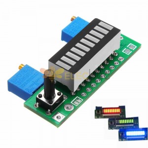 LM3914 Batteriekapazitätsanzeigemodul LED-Leistungspegeltester-Anzeigetafel