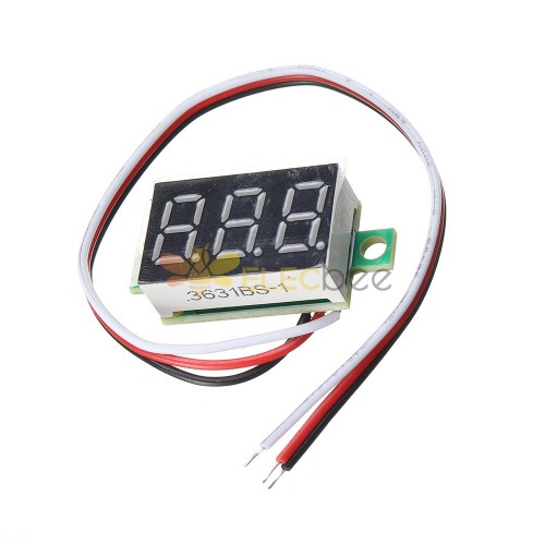 Mini 0,36 pouces affichage LED voltmètre numérique testeur de tension mètre  de tension voiture moto