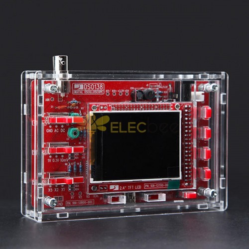 Original DSO138 Assembled Digital Oscilloscope Module With Transparent Acrylic Housing