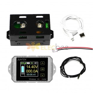VAT1050ワイヤレスDC電圧計電流テスターワット測定デジタルディスプレイ温度センサー付き電気ガレージメーター