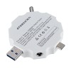 흰색 UD18 USB 3.0 18in1 USB 테스터 APP DC 디지털 전압계 전류계 전원 은행 전압 감지기 볼트 미터 HD 컬러 스크린