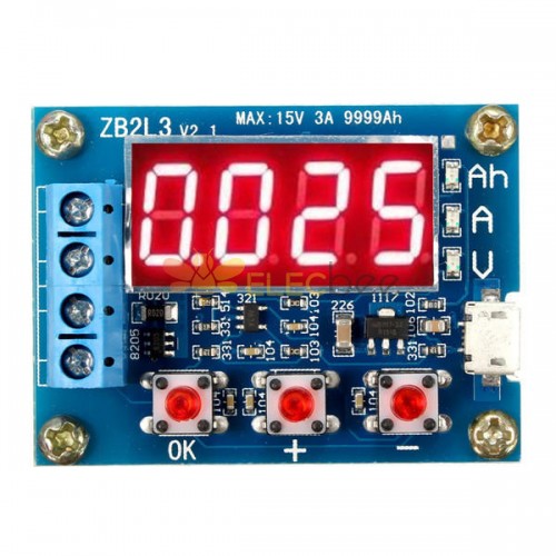 ZB2L3 18650 بطارية سعة اختبار الحمل الخارجي نوع التفريغ 1.2-12 فولت مع اثنين من 7.5 مقاومات With 1*50W Resistor