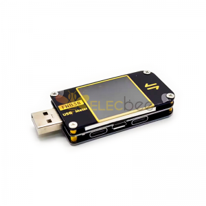 FNB38 Medidor de tensão atual USB testador QC4+ PD3.0 2.0 PPS Protocolo de carregamento rápido testador de capacidade 5A 5V 12V 24V