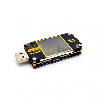 FNB38 مقياس الجهد الحالي USB تستر QC4 + PD3.0 2.0 PPS سريع بروتوكول الشحن السعة تستر 5A 5V 12V 24V