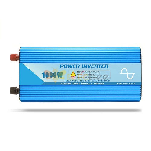 محول مثبت على السيارة 1000 وات 12V24V48V إلى 220V محول موجة جيبية نقية عالية الطاقة