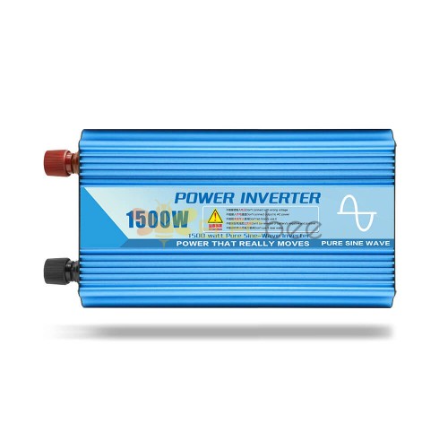 محول مثبت على السيارة بقدرة 1500 وات 12V24V48V إلى 220V محول موجة جيبية نقية عالي الطاقة