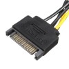 006C 6Pin PCIe PCI 1x - 16x Ekspres Yükseltici Kart USB 3.0 4 Kapasitans Madenciliği 60CM