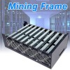 用于 9 GPU 采矿加密货币采矿设备的 DIY 钢采矿框架