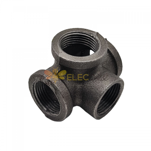 3/4 4-Way Cross Fitting Connector, Home TZH Malleable iron Pipe