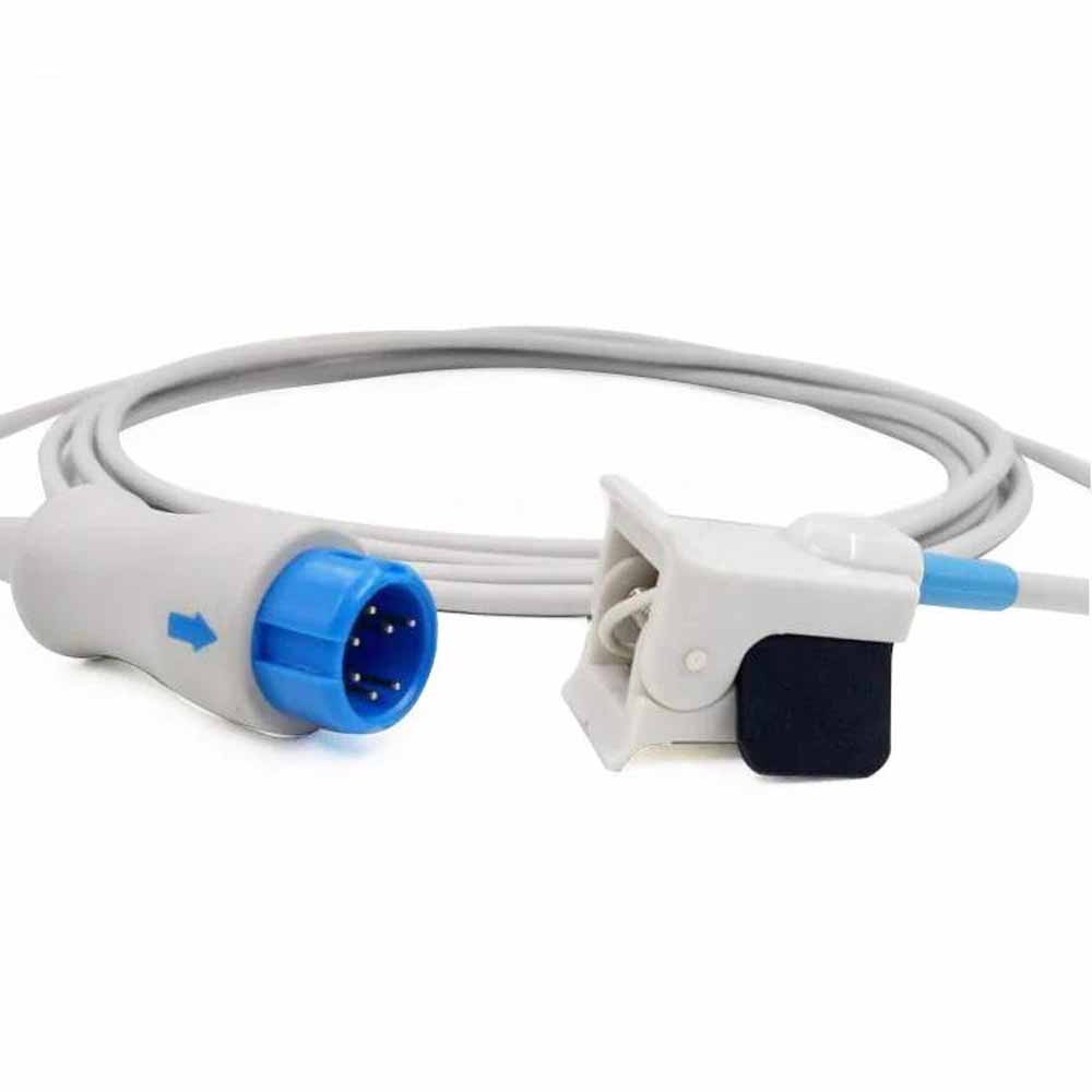 Compatível Mindray T5/T8 7Pin Reutilizável Pediátrico/Criança Dedo Clipe Sensor Spo2