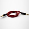 3 polos 3.5mm chapado en oro macho a macho recto auriculares enchufe cable de audio 0.5M-3M 1m