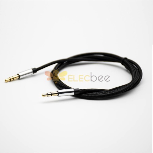 3 Pólos 3,5 milímetros masculino para masculino fone de ouvido de áudio plug cabo de ouvido em linha reta 0,5M-3M 0,5m