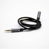 4 Poles Male to Female Headphone Audio Cable Black 0.5M-3M 3m