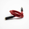 4 Pole Masculino para Feminino Headphone Audio AUX Adaptador Cable Red 0.5M-3M 1m
