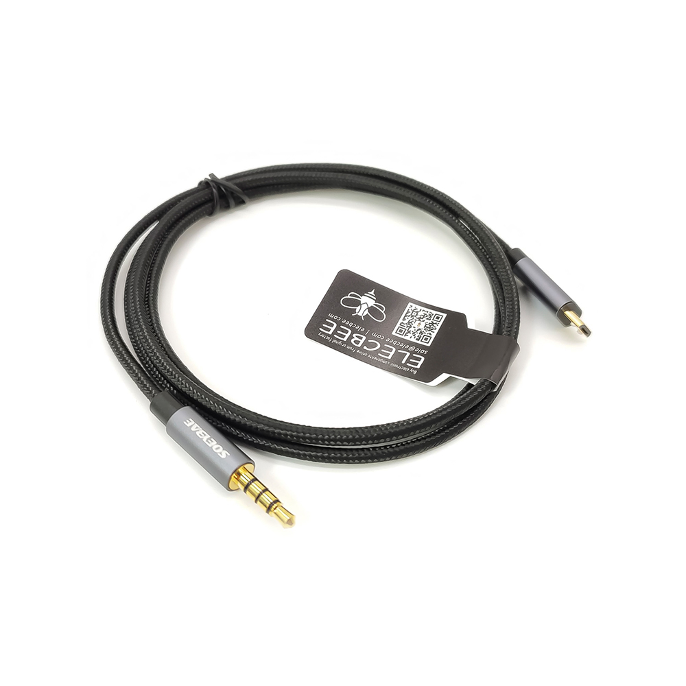 3,5 mm Maschio Spina 3 palo a MICRO 5PIN Cavo audio maschile 1M