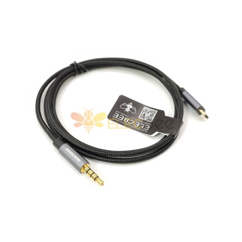 3,5 mm Maschio Spina 3 palo a MICRO 5PIN Cavo audio maschile 1M