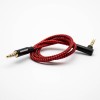 3.5mm Cable Jack Right Angle Plug Audio Earphone 0.5M 2m