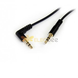 Cable de audio estéreo de 3,5 mm a ángulo recto 30CM
