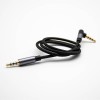 4 Pôle Straight Male to Right Angle Mâle Gold Plated Plug Audio Cables Black 0.5M-3M 2m