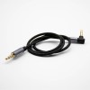 4 Pôle Straight Male to Right Angle Mâle Gold Plated Plug Audio Cables Black 0.5M-3M 0,5 m