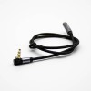 4極耳機插頭彎公對直母黑色音頻線0.5米-3米 3m