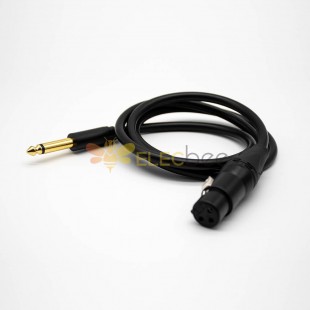 캐논 오디오 커넥터 여성 - 남성 6.35mm 오디오 케이블 1.5M-15M 1.5m