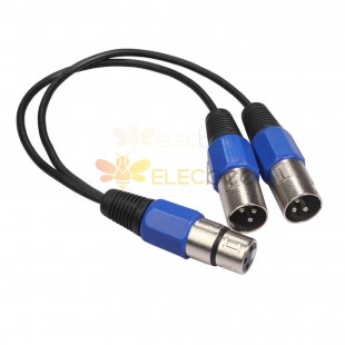 Разъем XLR для двойного разъема XLR для кабеля Y Кабельный преобразователь 30 см