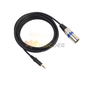 Aux аудио кабель ПВХ медный алюминиевый XLR штекер 3,5 мм штекер 3 м кабель-адаптер для микрофона телефона