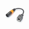 Adaptador de áudio digital XLR macho 3 pinos para RJ45 fêmea 0,1 m