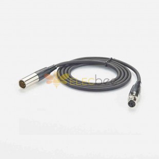 TA4 Mini XLR Удлинительный кабель «папа-мама» для аудиооборудования 1 метр