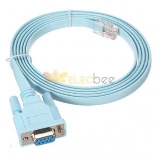 RJ45 al cable DB9 RJ45 Series Cable de la consola de Cisco 1.8m