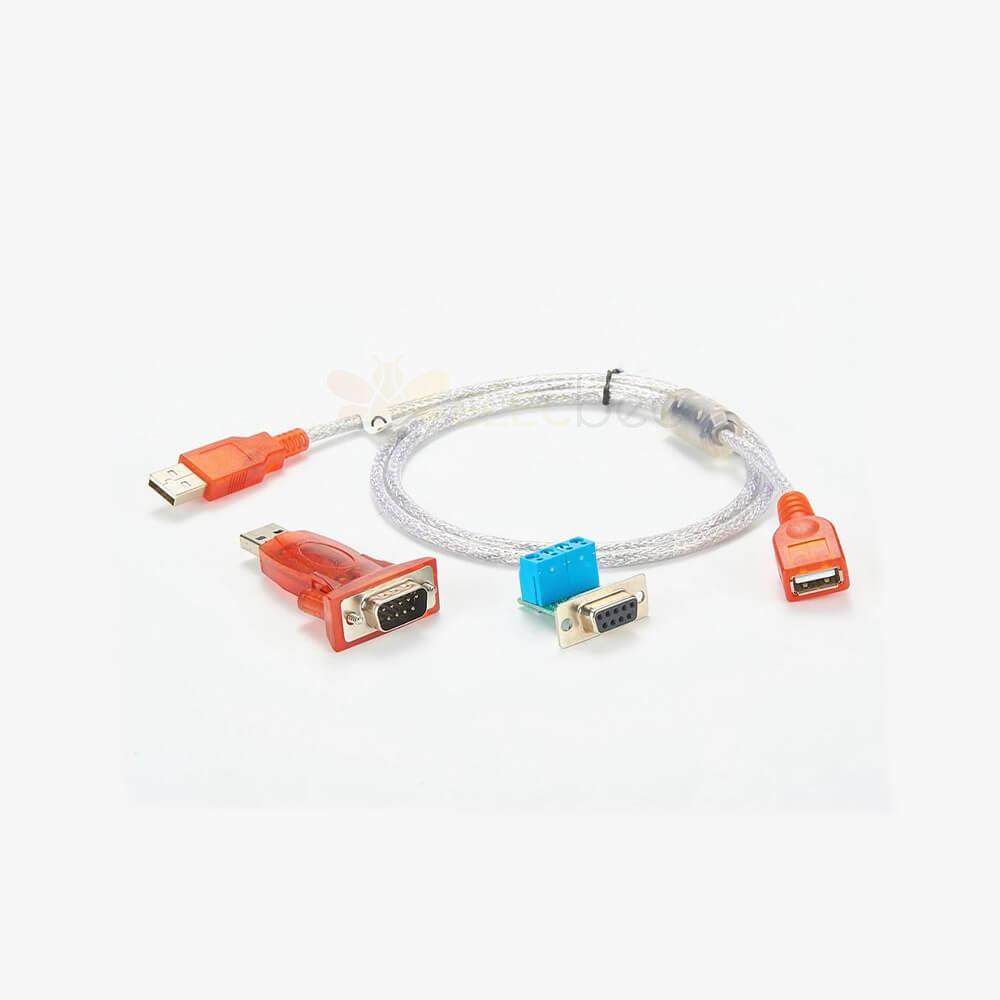 USB macho a USB hembra y bloque de terminales adaptador Rs422/485