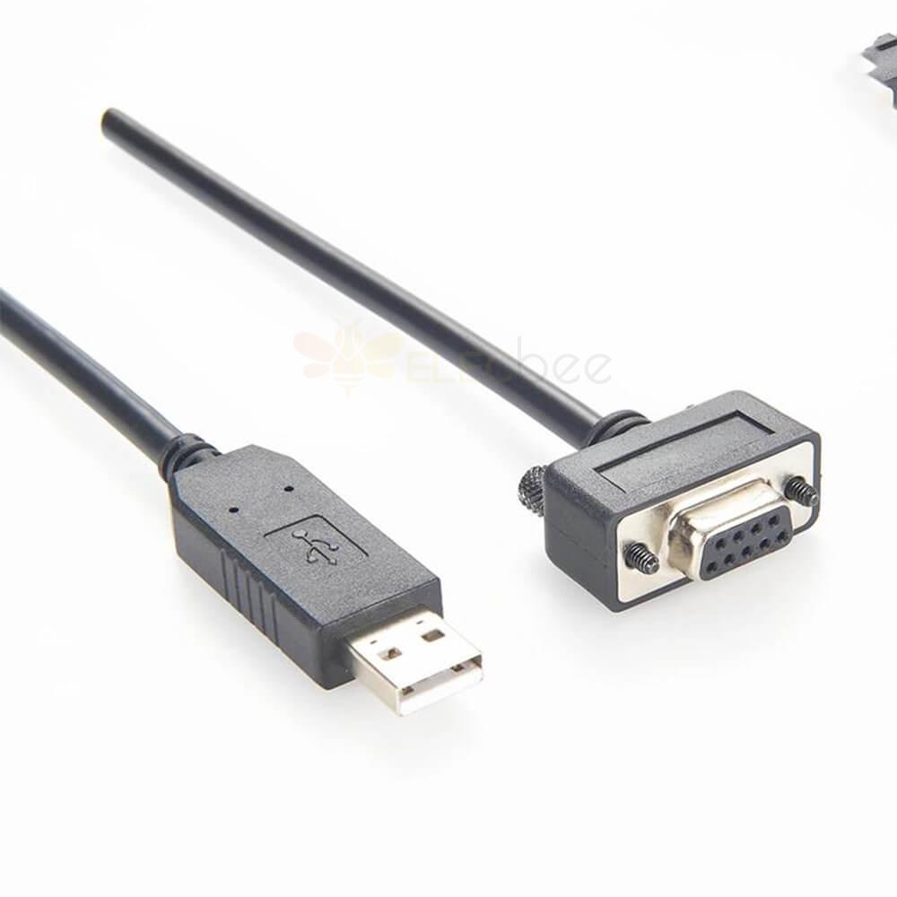DB RS232 9 ピンメスストレートタイプコネクタ (ケーブル 1 メートル付き) へのストレートオス USB