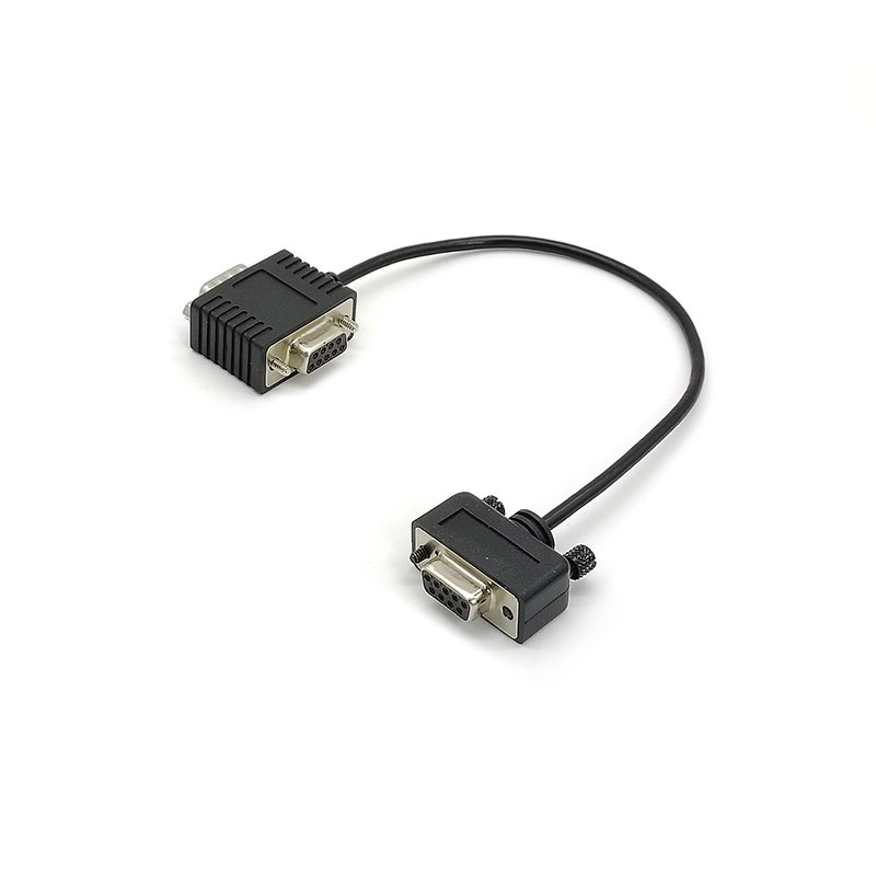 Adaptador de rede T Db9 Fêmea para Db9 Macho e Fêmea 0,3M