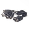 D-Sub 15 Pines Conector Macho 1 a 8 BNC Conector Hembra Cable Recto 40CM