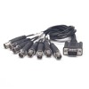 D-Sub 15 Pines Conector Macho 1 a 8 BNC Conector Hembra Cable Recto 40CM