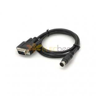 D-SUB 9 Pin Male to MINI DIN 8 Pin Male with AWG28 Cable Connector 1 Meter Length