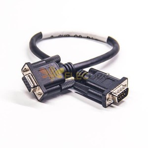 D-Sub9Pin Cable 9Pin Female To Male Overmold Type Straight