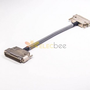 DB25 Cable macho Recto Tipo Caja de Metal DB25 Conjunto de Cables Machos 30CM