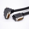 DVI Stecker 24 +5pin Aufwinkel zu DVI Stecker 24 +5pin linker Winkel Montagekabel 0.5/1M